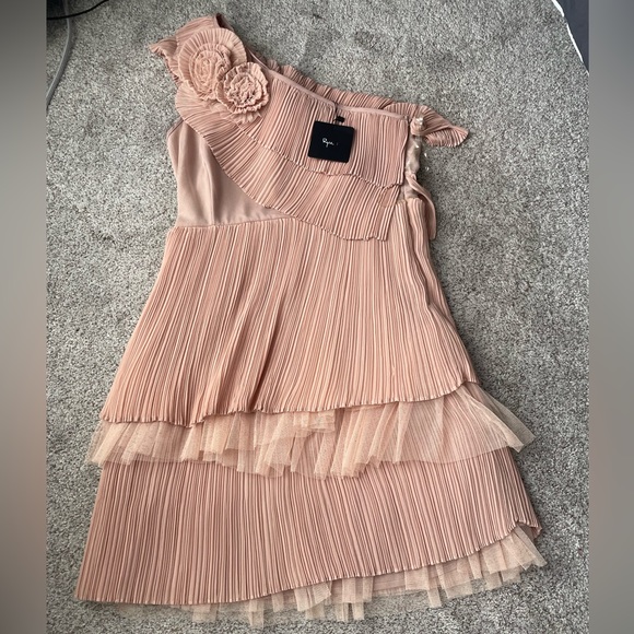 Ryu Dresses & Skirts - Ryu One Shoulder Layered Ruffle Dress